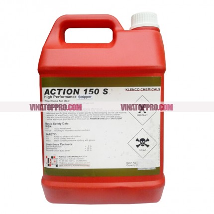 Hóa chất bóc tẩy lớp sáp phủ bóng sàn đá Action 150S