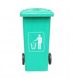  thùng rác nhựa mầu xanh